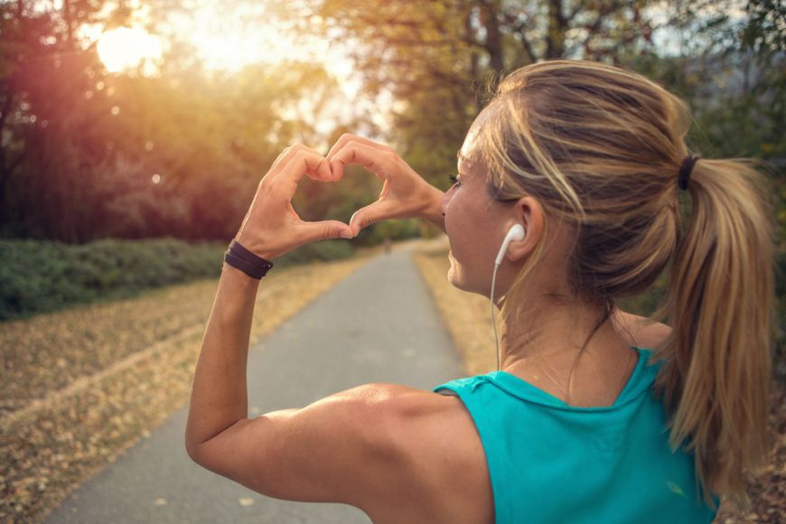 Happy healthy heart